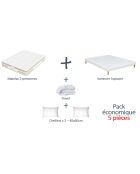 Amerigo Schlafbereiter Rucksack, 140 x 200 cm, Weiß