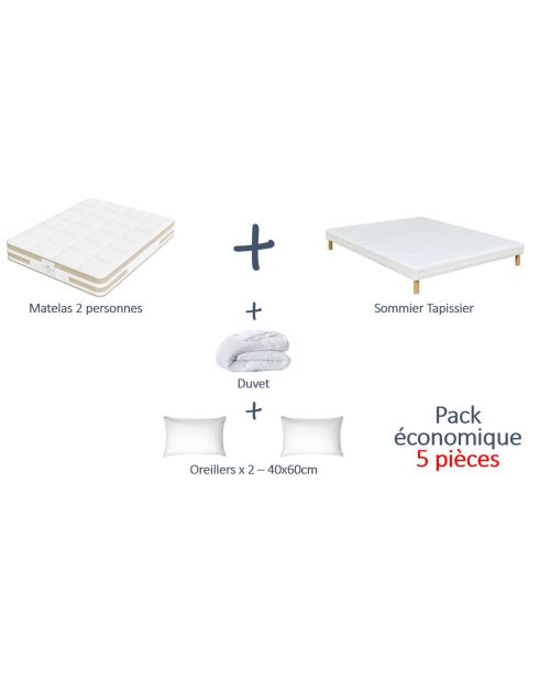 Amerigo Schlafbereiter Rucksack, 140 x 200 cm, Weiß