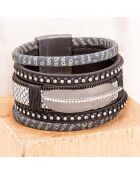Brazalete Nativo plateado/gris