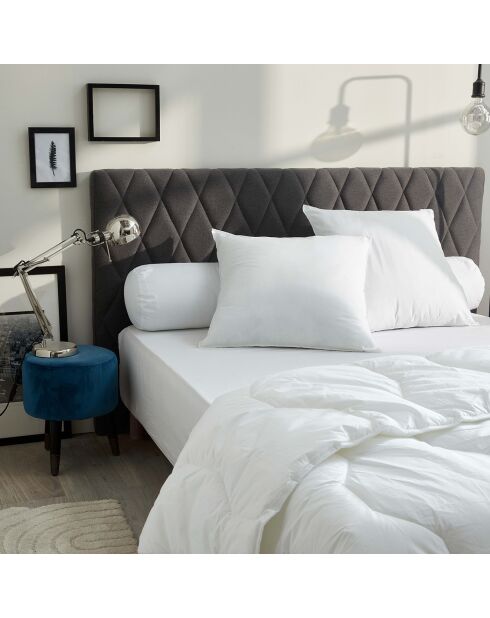 2 Oreillers Polycoton Confort blancs