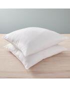2 Oreillers Microfibre Douceur blancs