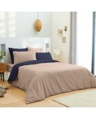 Parure housse de couette, drap housse & taies lin/marine