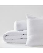 Pack couette + 1 oreiller + 1 polochon Microfibre Douceur blanc