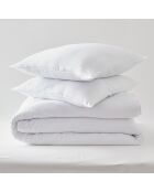 Pack couette + 2 oreillers Microfibre Douceur blanc