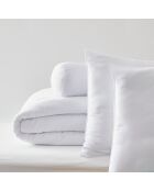 Pack couette + 2 oreillers + 1 polochon Microfibre Douceur blanc