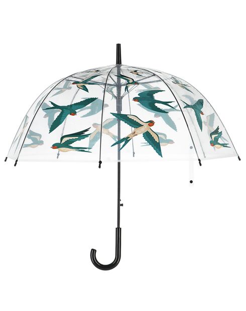 Parapluie cloche - Ouverture automatique - Hirondelles rustiques  multicolore