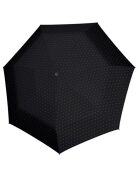 Handmatig te openen opvouwbare paraplu - Zwart windbestendig