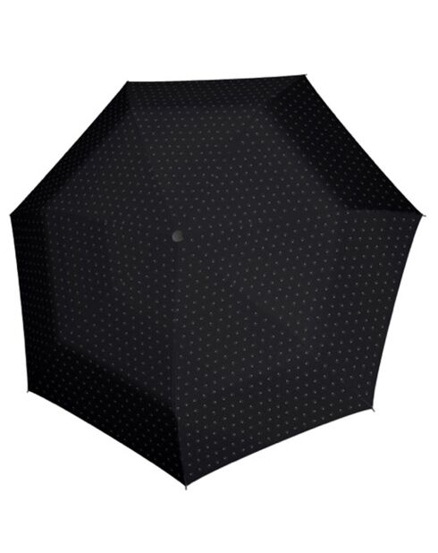 Handmatig te openen opvouwbare paraplu - Zwart windbestendig