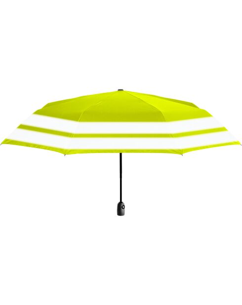 Parapluie haute visibilité réfléchissante - ouverture/fermeture automatique - Protection extra-large - bordure refléchissante jaune