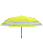 Parapluie haute visibilité réfléchissante - ouverture/fermeture automatique - Protection extra-large - bordure refléchissante jaune