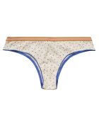 Tanga Christine écru/bleu