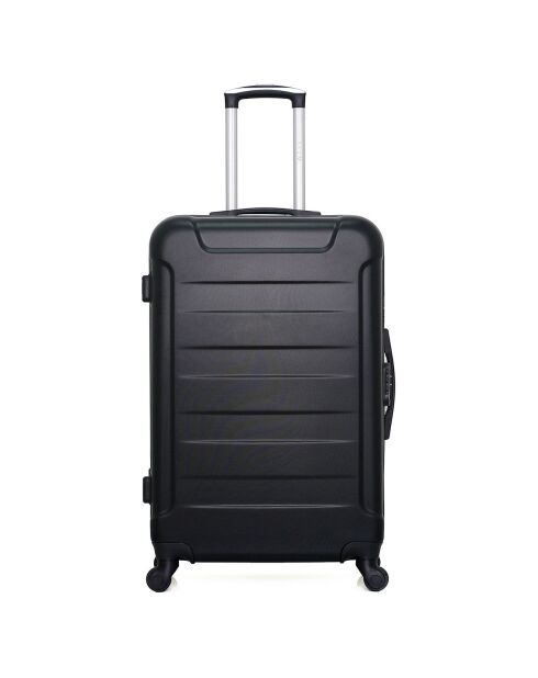 Valise Moyen Séjour 4 roues simples Elbe-A 60 cm noire