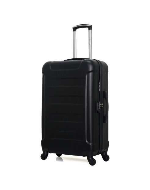 Valise Moyen Séjour 4 roues simples Elbe-A 60 cm noire