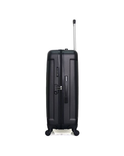 Valise Moyen Séjour 4 roues simples Elbe-A 60 cm noire