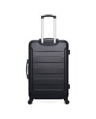 Valise Moyen Séjour 4 roues simples Elbe-A 60 cm noire