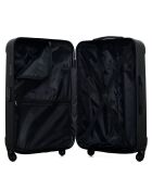 Valise Moyen Séjour 4 roues simples Elbe-A 60 cm noire