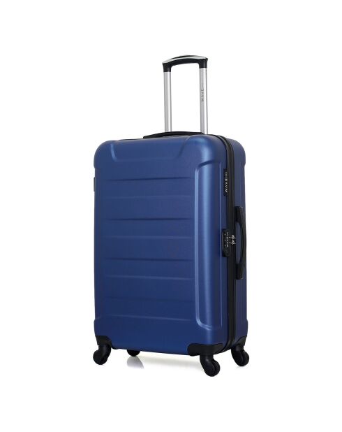 Elbe-A Mittelklasse-Koffer mit 4 Rädern, 60 cm, marineblau