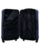 Valise Moyen Séjour 4 roues simples Elbe-A 60 cm bleu marine