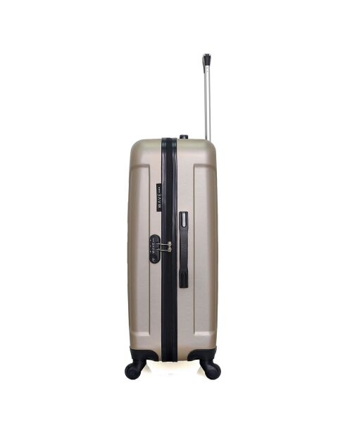 Elbe-A Long Stay Koffer mit 4 Einzelrädern 70 cm beige