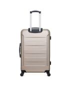 Elbe-A Long Stay Koffer mit 4 Einzelrädern 70 cm beige