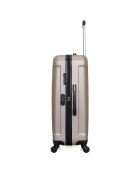 Elbe-A Mittelgroßer Reisekoffer mit 4 Einzelrädern, 60 cm, beige