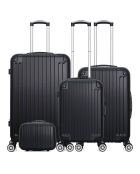 3 Valises 4 roues doubles 75/65/55 cm & Vanity Tage-C  noirs