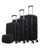 3 Valises 4 roues doubles 75/65/55 cm & Vanity Tage-C  noirs