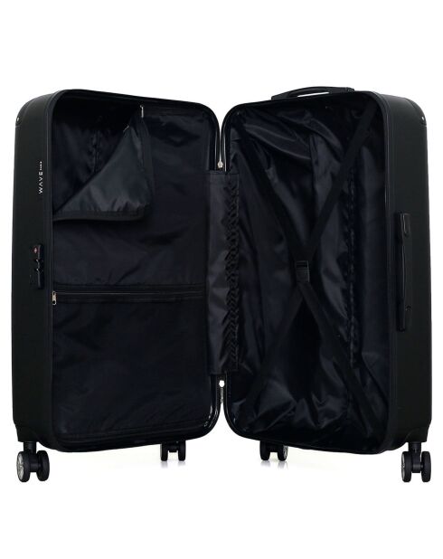 3 Valises 4 roues doubles 75/65/55 cm & Vanity Tage-C  noirs