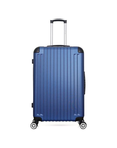 Valise Moyen Séjour 4 roues simples Tage 65 cm bleu marine