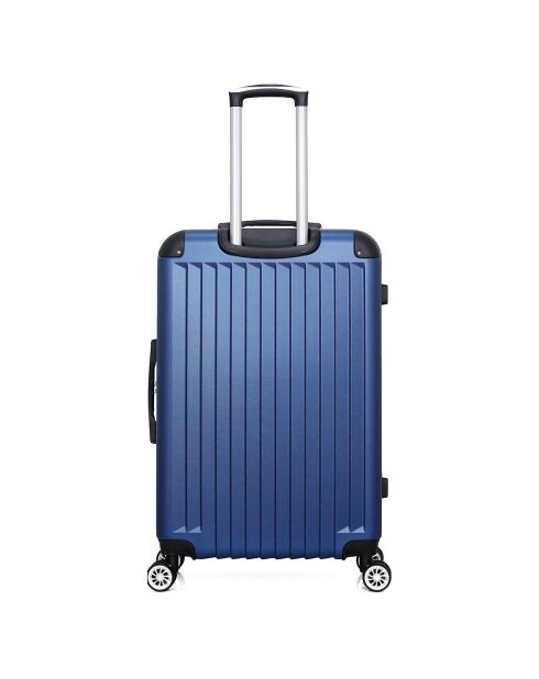 Valise Moyen Séjour 4 roues simples Tage 65 cm bleu marine
