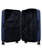 Valise Moyen Séjour 4 roues simples Tage 65 cm bleu marine