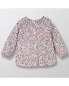 Blouse en Coton motif Liberty rose clair/bleu