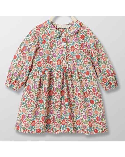 Robe en Coton à motif Liberty multicolore