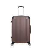 3 Valises 4 roues doubles 75/65/55 cm & Vanity Tage-C  marron