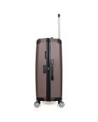 3 Valises 4 roues doubles 75/65/55 cm & Vanity Tage-C  marron