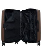 3 Valises 4 roues doubles 75/65/55 cm & Vanity Tage-C  marron