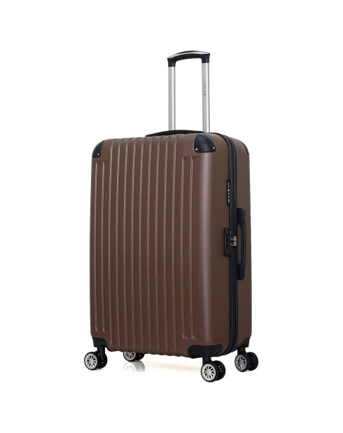 Tage Long Stay koffer met 4 wielen en enkele wielen 75 cm bruin