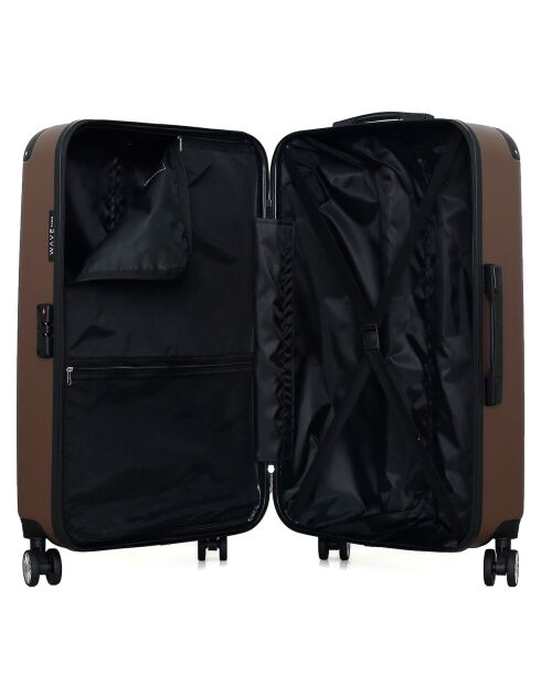 Tage Long Stay koffer met 4 wielen en enkele wielen 75 cm bruin