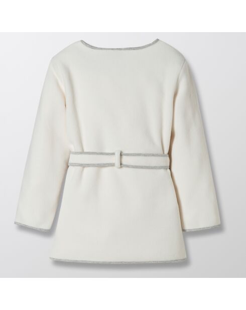 Robe de chambre en Polaire blanche