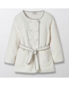 Robe de chambre en Polaire blanche