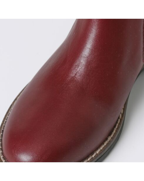 Chelsea boots en Cuir bordeaux