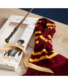 Coffret cadeau Echarpe et Baguette Harry Potter bordeaux/jaune