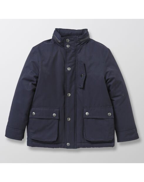 Veste Saharienne matelassée bleu foncé