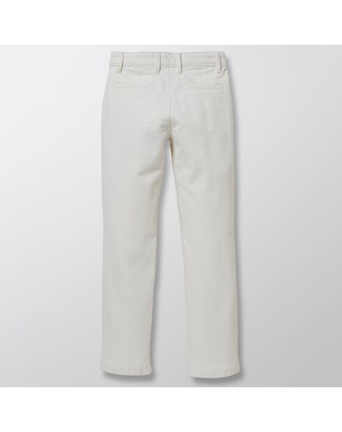 Pantalon mixte en Gabardine Collection One For Two blanc