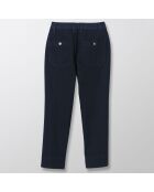 Pantalon en Toile de Coton bleu nuit