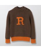 Pull en Laine mélangée Ron Collection Harry Potter marron/orange