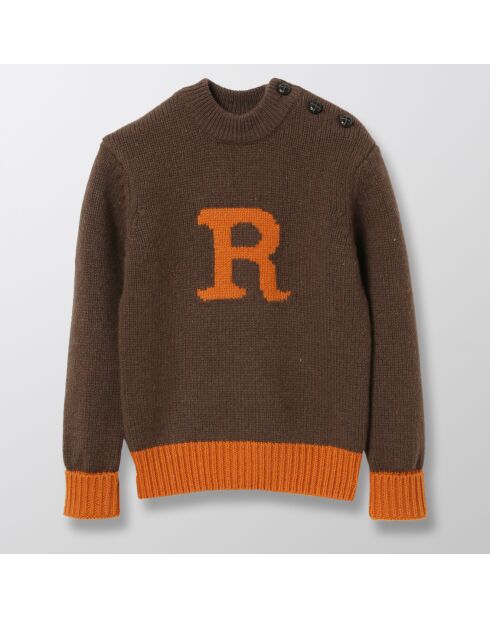 Pull en Laine mélangée Ron Collection Harry Potter marron/orange