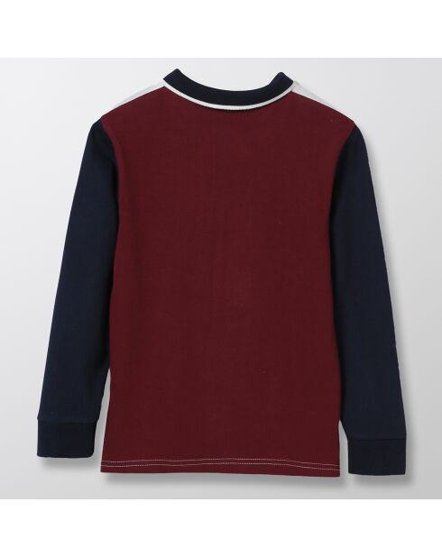 Polo en Coton Collection Exclusive Harvard blanc/noir/bordeaux