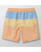 Short de bain Colo block orange clair/bleu/jaune