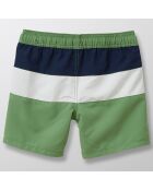 Short de bain Colo block vert/nuit/blanc